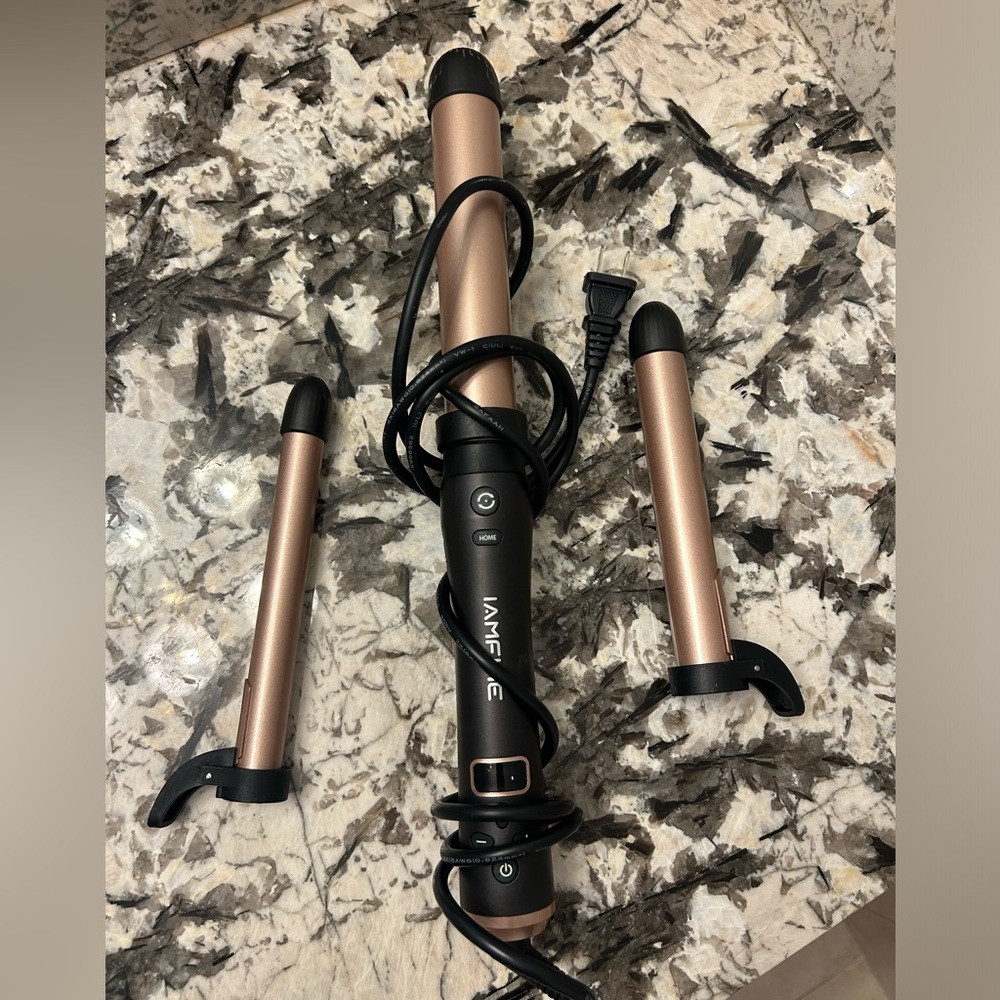 IAMFINE 3 in 1 Automatic Rotating Curling Iron